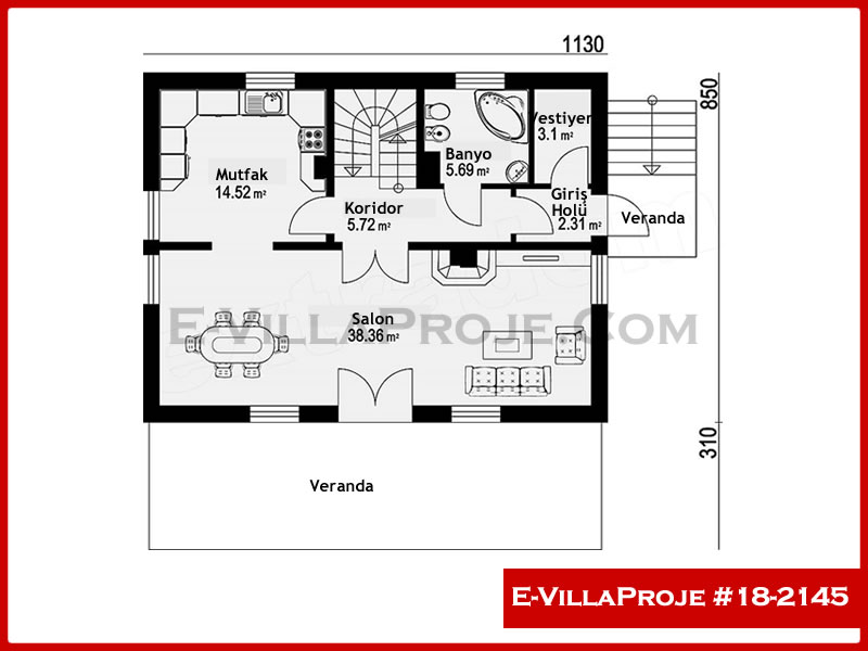 Model 18-2145 — 192 m², 2 storeys thumbnail 2