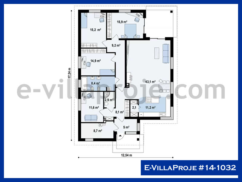 Model 14-1032 — 192 m², 1 storey thumbnail 2