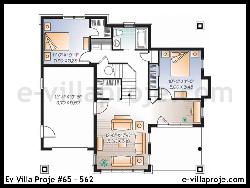 Modell 65-562 — 193 m², 1 Geschoss thumbnail 2