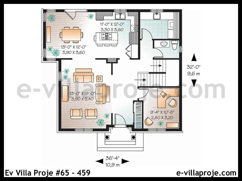 Model 65-459 — 194 m², 2 Kat thumbnail 2