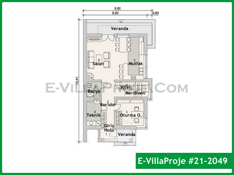 Modell 21-2049 — 194 m², 2 Geschosse thumbnail 2