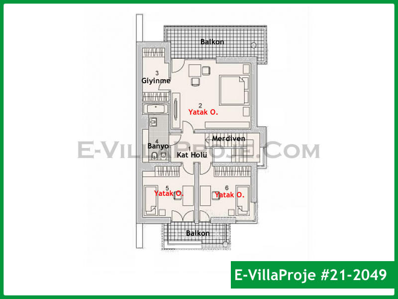 Modell 21-2049 — 194 m², 2 Geschosse thumbnail 3