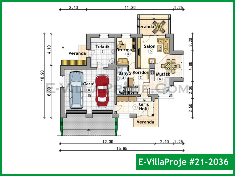 Model 21-2036 — 195 m², 2 Kat thumbnail 2