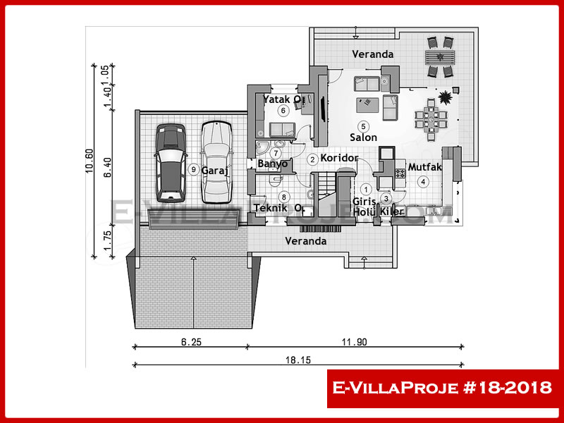 Model 18-2018 — 196 m², 2 storeys thumbnail 2