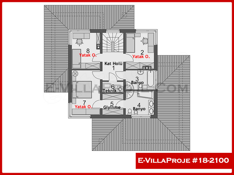 Model 18-2100 — 198 m², 2 storeys thumbnail 3