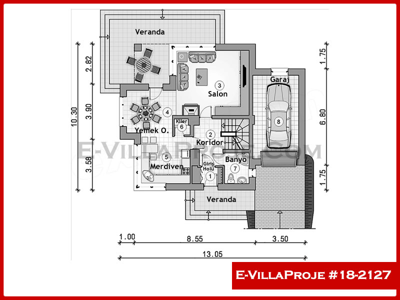 Modell 18-2127 — 201 m², 2 Geschosse thumbnail 2