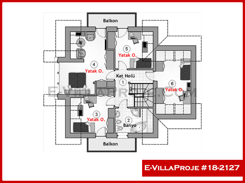 Modell 18-2127 — 201 m², 2 Geschosse thumbnail 3