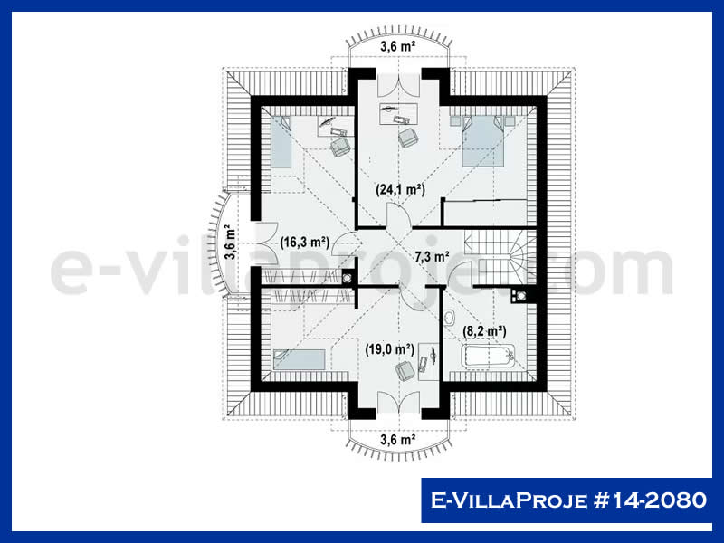 Model 14-2080 — 202 m², 2 Kat thumbnail 3