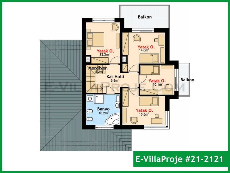 Model 21-2121 — 202 m², 2 storeys thumbnail 3