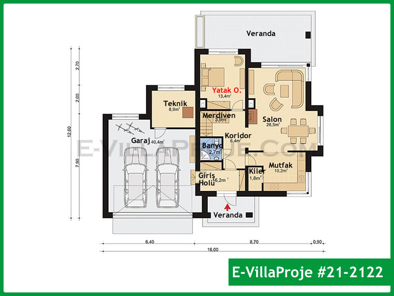Model 21-2122 — 202 m², 2 storeys thumbnail 2