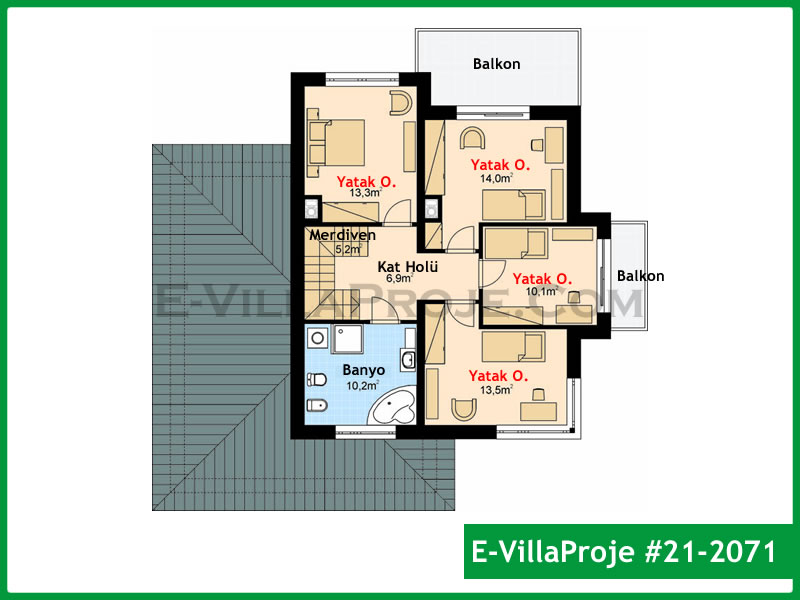 Modell 21-2071 — 202 m², 2 Geschosse thumbnail 3
