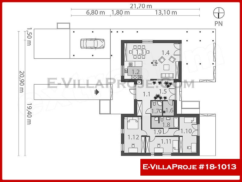 Model 18-1013 — 202 m², 1 Kat thumbnail 2