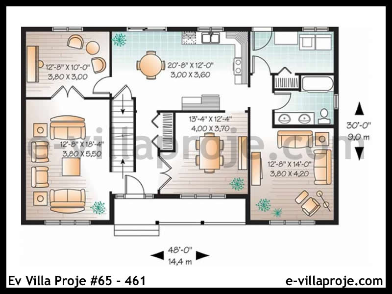 Model 65-461 — 204 m², 2 Kat thumbnail 2