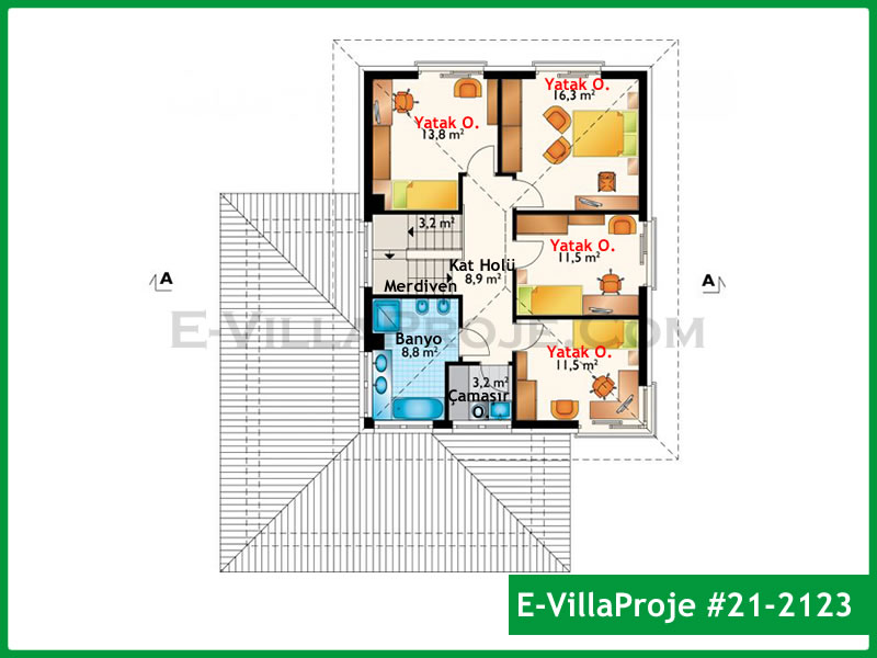 Modell 21-2123 — 204 m², 2 Geschosse thumbnail 3
