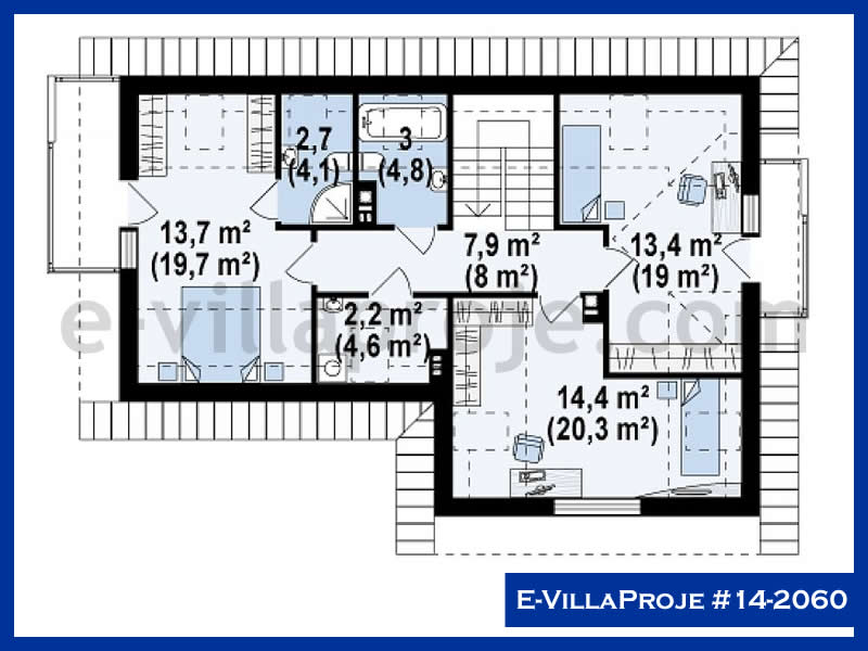 Model 14-2060 — 205 m², 2 Kat thumbnail 3