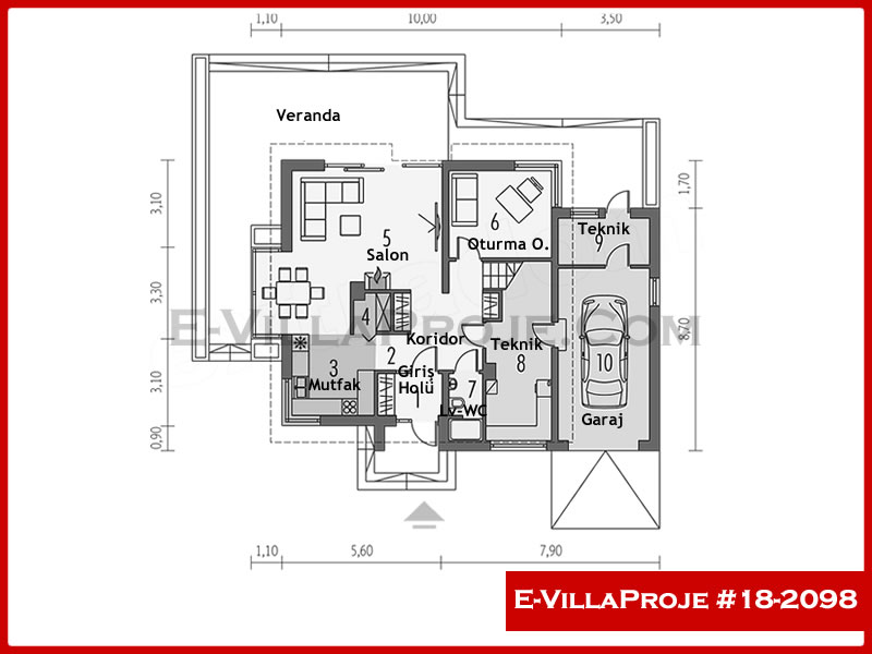 Model 18-2098 — 205 m², 2 storeys thumbnail 2