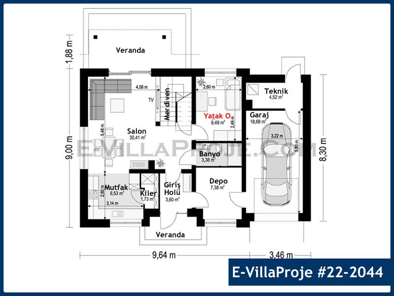 Model 22-2044 — 206 m², 2 Kat thumbnail 2