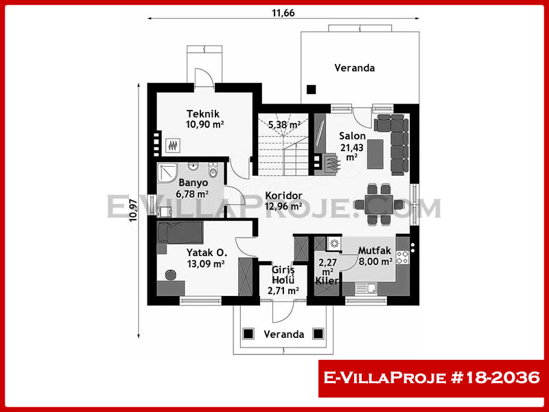 Model 18-2036 — 206 m², 2 storeys thumbnail 2