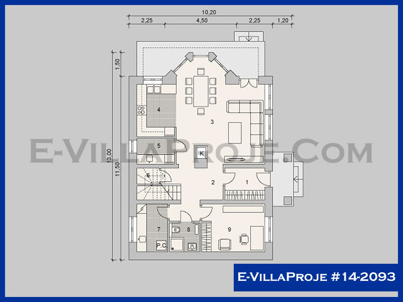 Model 14-2093 — 207 m², 2 Kat thumbnail 2