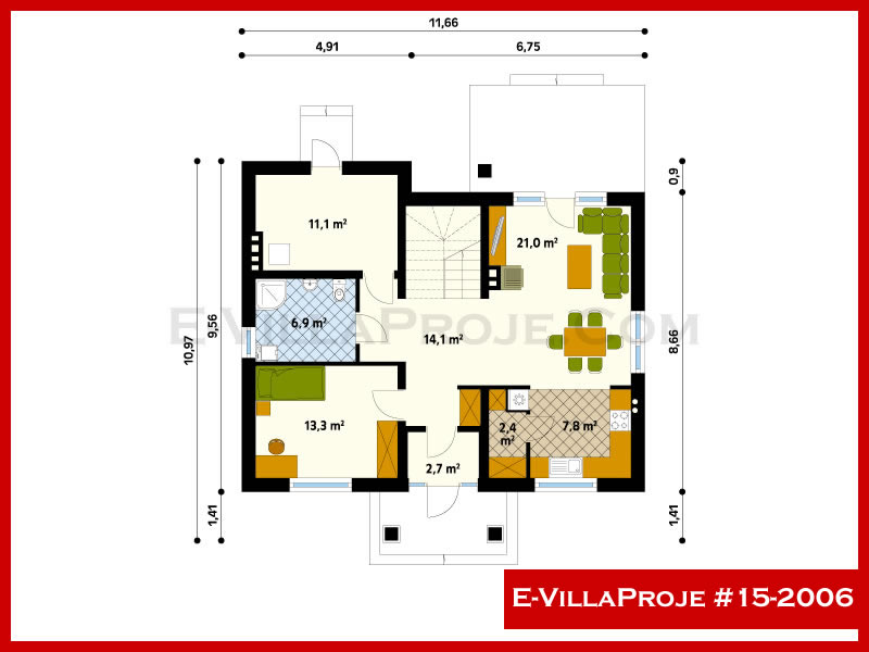 Modell 15-2006 — 207 m², 2 Geschosse thumbnail 2