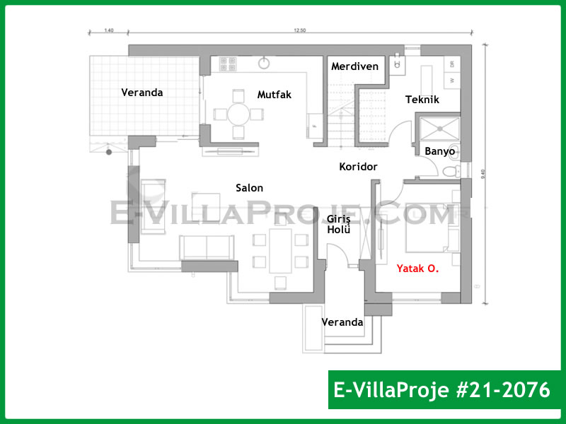 Modell 21-2076 — 208 m², 2 Geschosse thumbnail 2