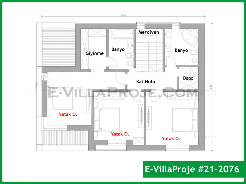 Modell 21-2076 — 208 m², 2 Geschosse thumbnail 3