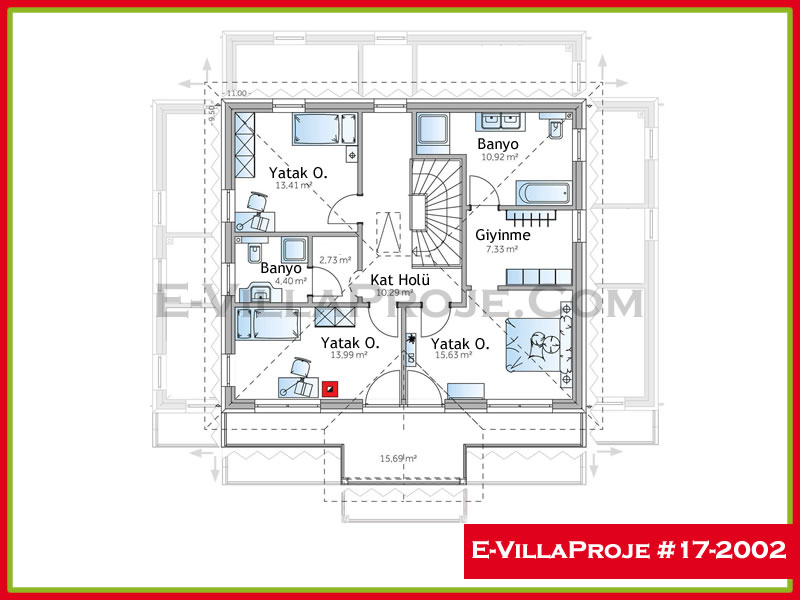 Modell 17-2002 — 209 m², 2 Geschosse thumbnail 3