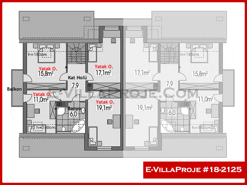Model 18-2125 — 211 m², 2 Kat thumbnail 3