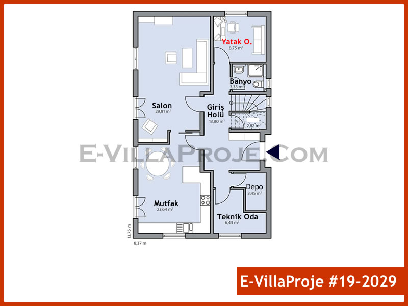 Model 19-2029 — 212 m², 2 Kat thumbnail 2