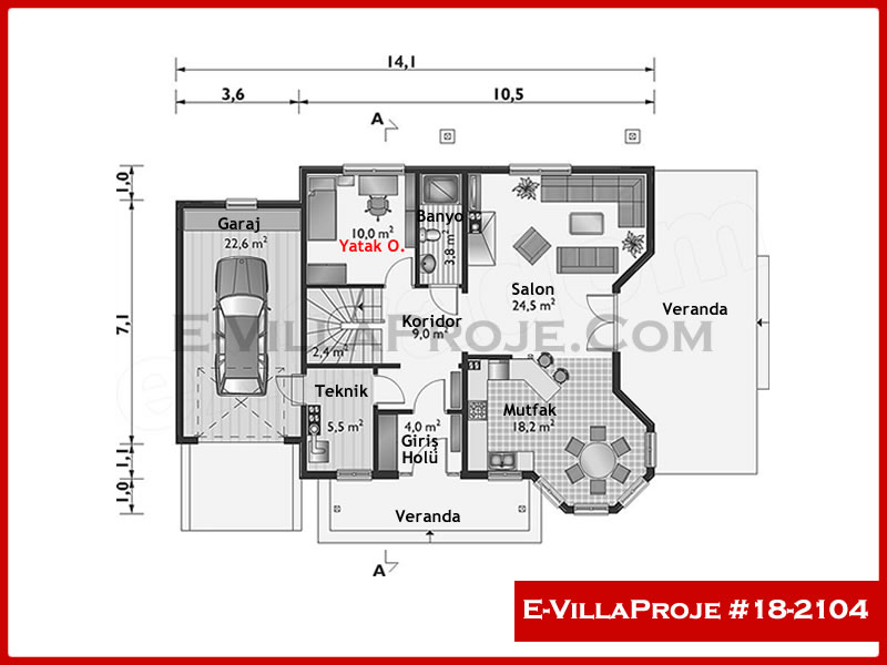 Modell 18-2104 — 216 m², 2 Geschosse thumbnail 2