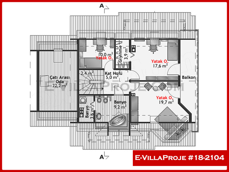 Modell 18-2104 — 216 m², 2 Geschosse thumbnail 3
