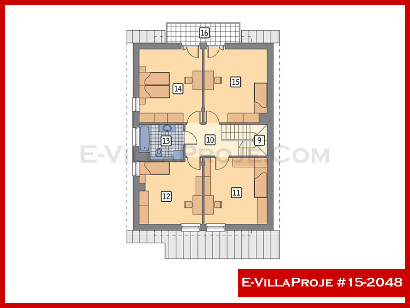 Modell 15-2048 — 216 m², 2 Geschosse thumbnail 3