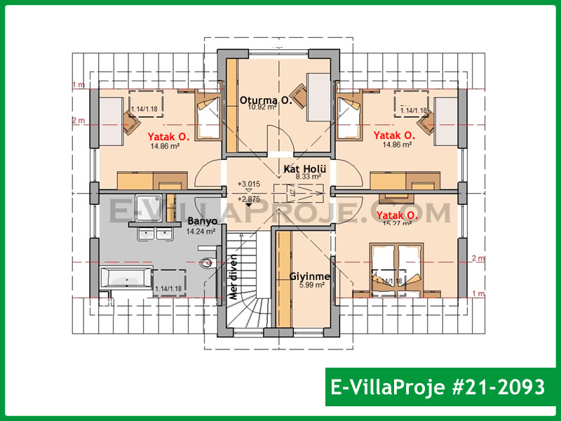 Model 21-2093 — 217 m², 3 Kat thumbnail 3
