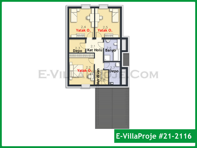 Modell 21-2116 — 220 m², 2 Geschosse thumbnail 3