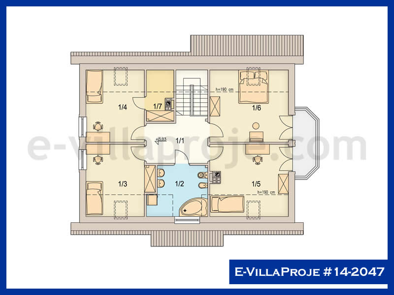 Modell 14-2047 — 220 m², 2 Geschosse thumbnail 3