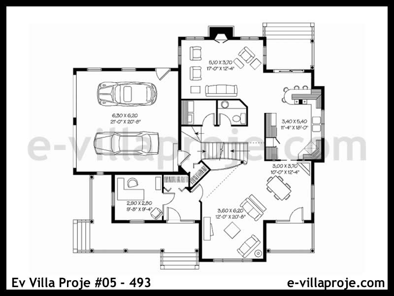 Model 05-493 — 221 m², 2 Kat thumbnail 2