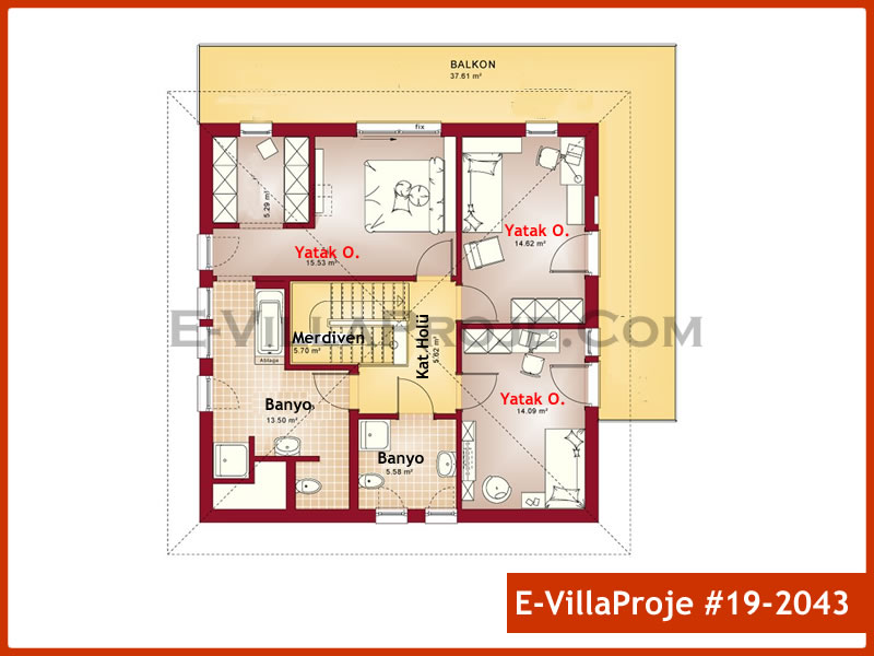 Model 19-2043 — 221 m², 2 storeys thumbnail 3