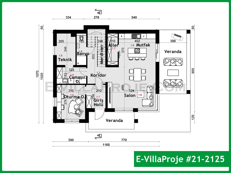 Modell 21-2125 — 221 m², 2 Geschosse thumbnail 2