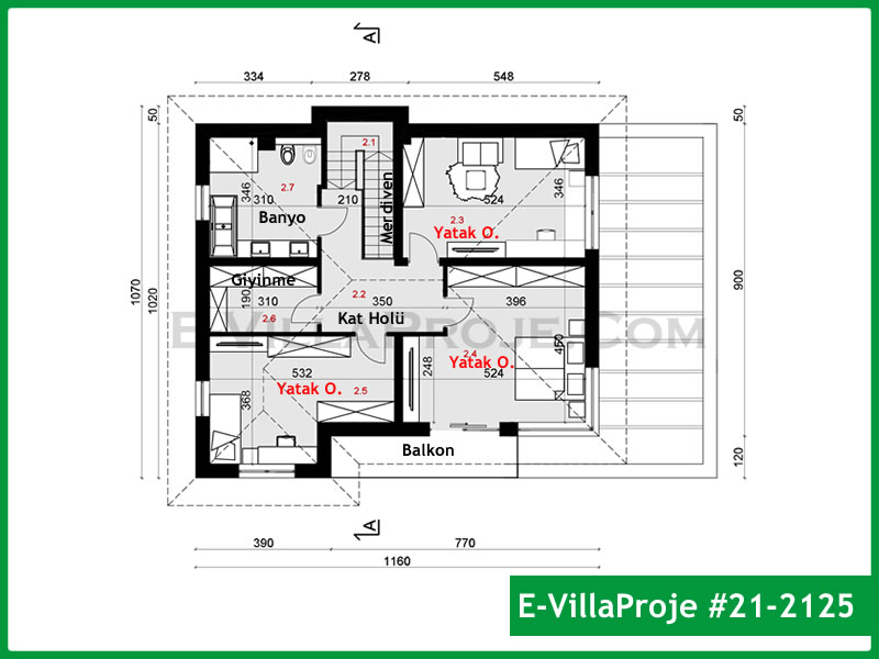Modell 21-2125 — 221 m², 2 Geschosse thumbnail 3