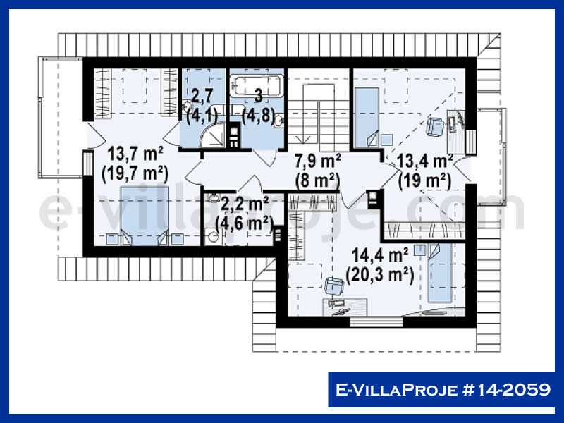 Model 14-2059 — 223 m², 2 Kat thumbnail 3