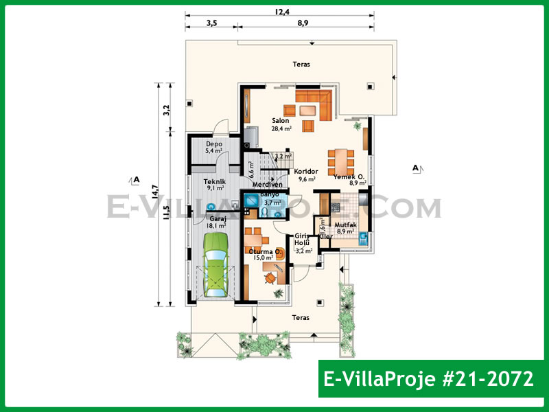 Model 21-2072 — 223 m², 2 Kat thumbnail 2
