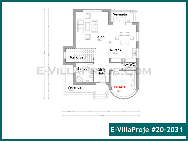 Model 20-2031 — 224 m², 2 Kat thumbnail 2