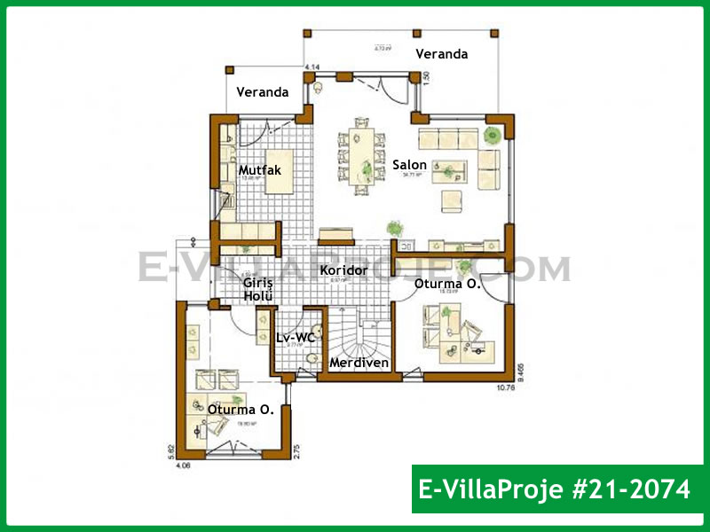 Model 21-2074 — 224 m², 2 storeys thumbnail 2