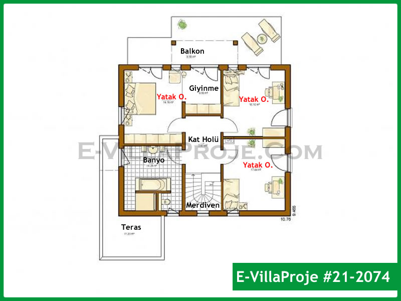 Model 21-2074 — 224 m², 2 storeys thumbnail 3