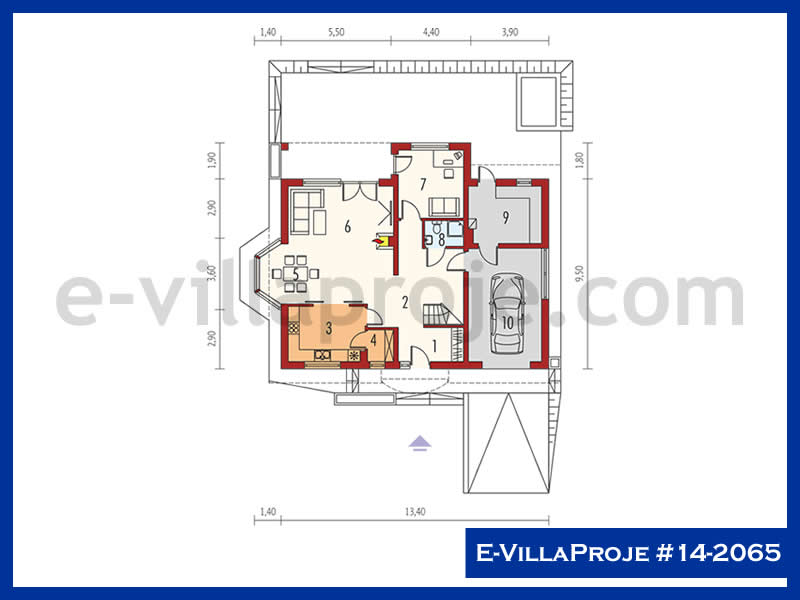 Modell 14-2065 — 225 m², 2 Geschosse thumbnail 2
