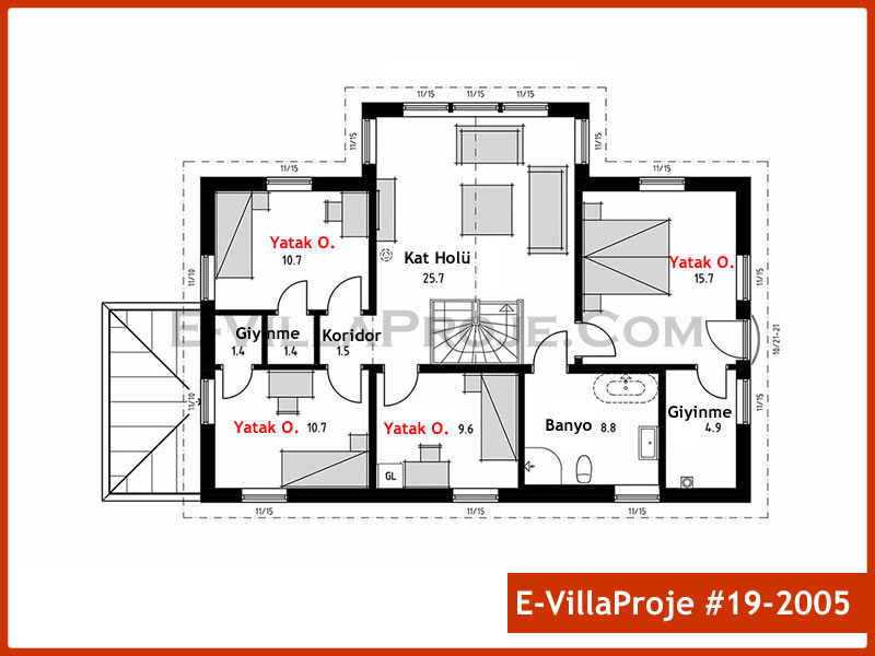 Modell 19-2005 — 227 m², 2 Geschosse thumbnail 3