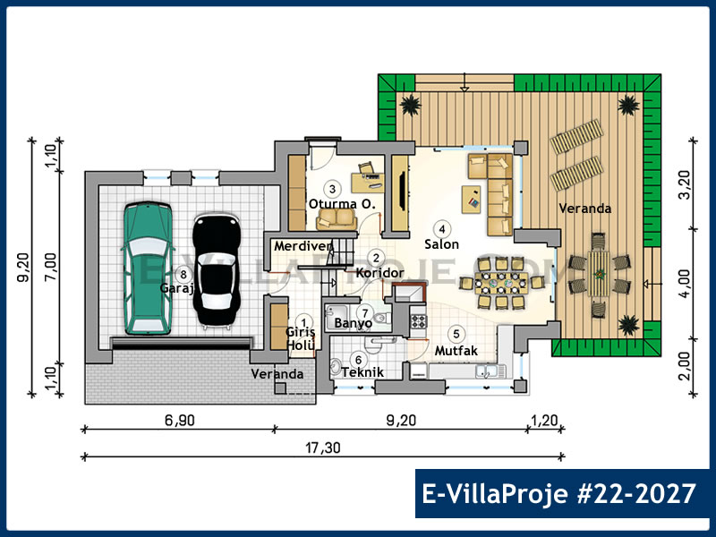 Model 22-2027 — 228 m², 2 Kat thumbnail 2