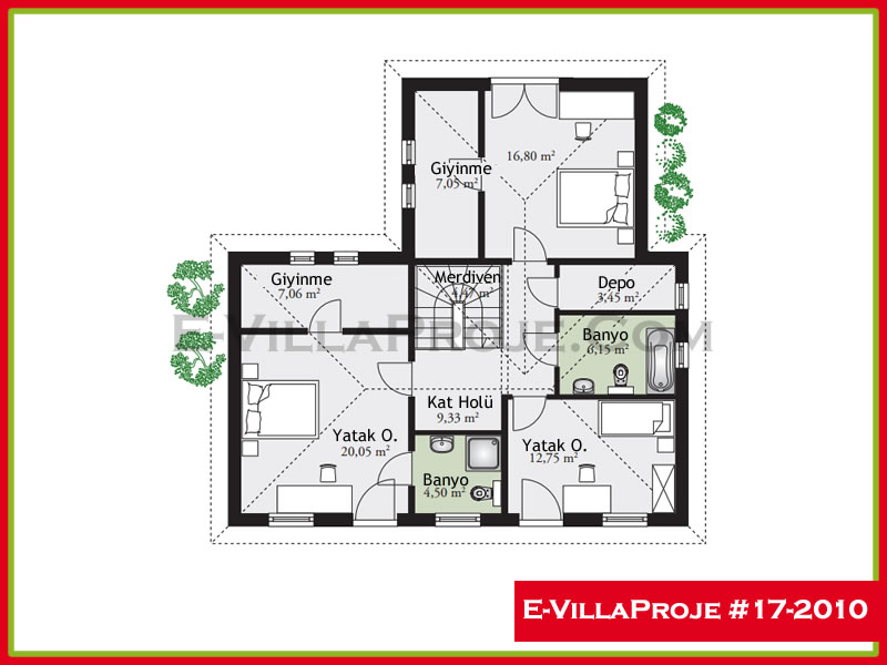 Modell 17-2010 — 228 m², 2 Geschosse thumbnail 3