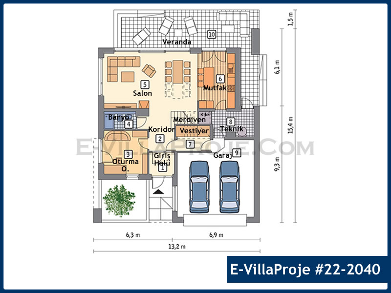 Model 22-2040 — 229 m², 2 Kat thumbnail 2