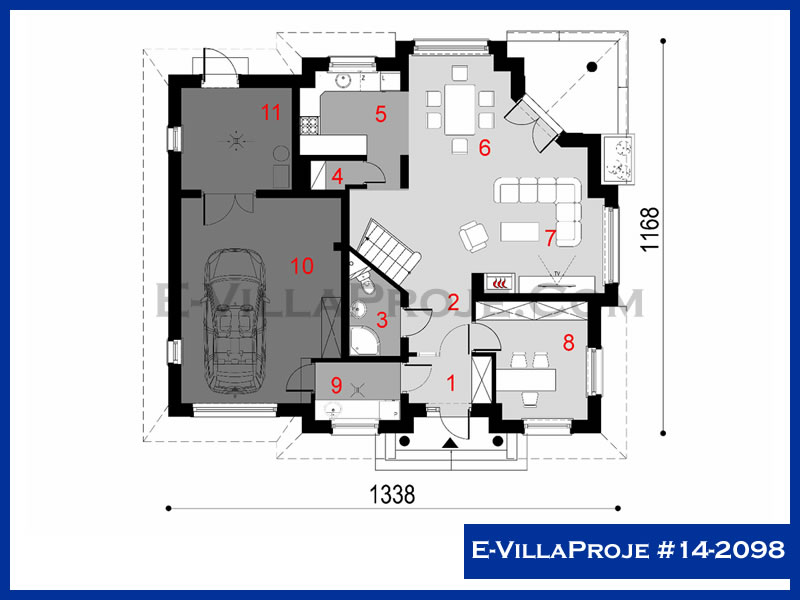 Model 14-2098 — 230 m², 2 Kat thumbnail 2